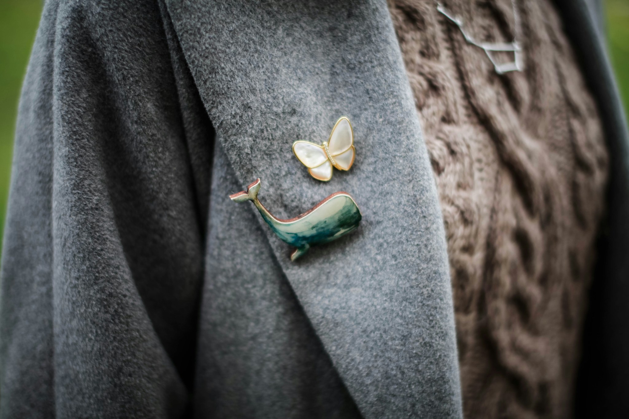ceramic brooch